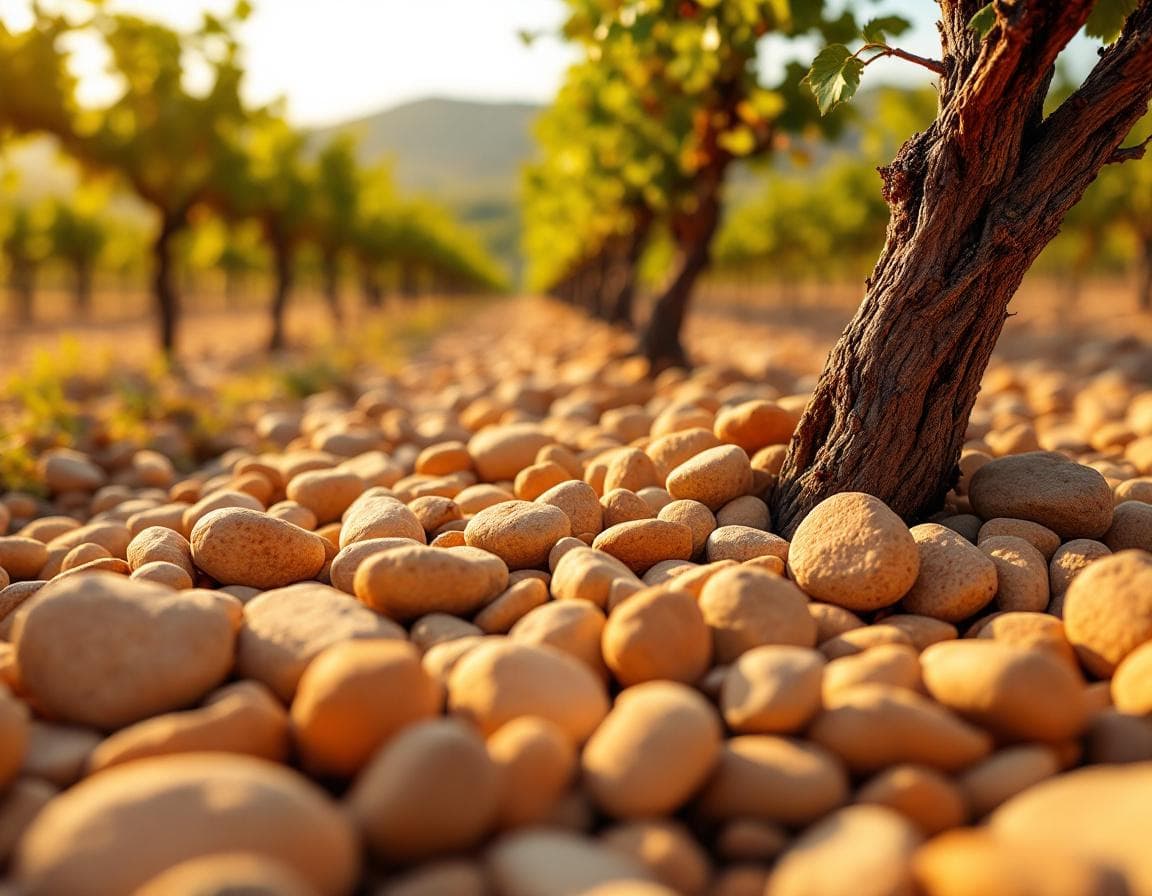 Terroir Galets roulés — coupe de sol viticole