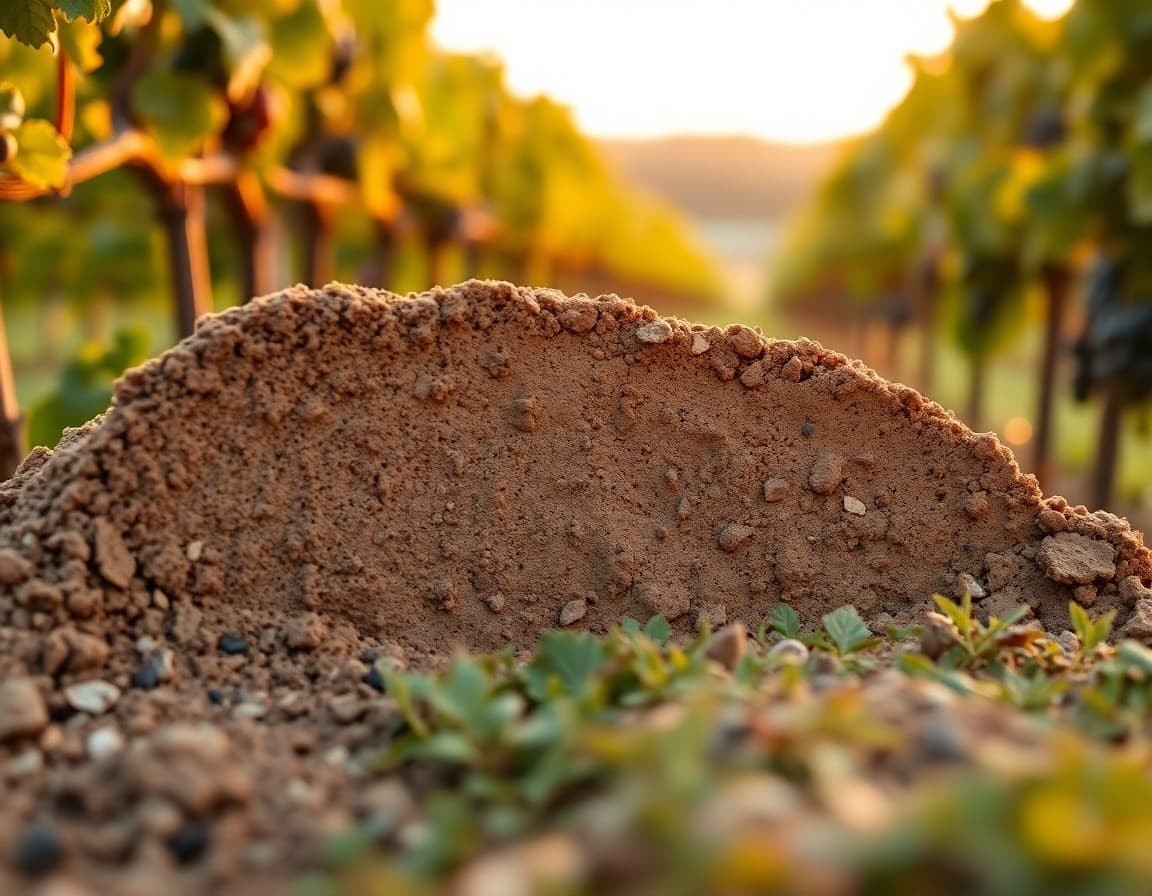 Terroir Grès — coupe de sol viticole