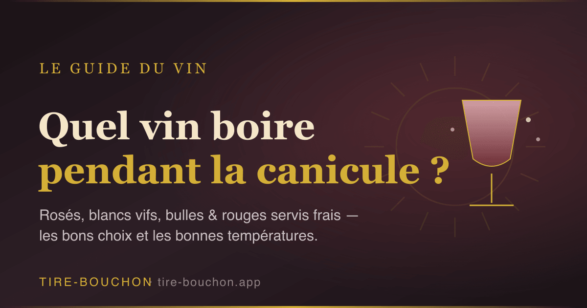 Image de couverture : Quel Vin Boire Pendant la Canicule ? Le Guide des Vins de Forte Chaleur